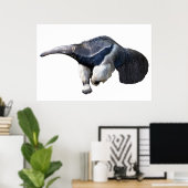Briefkaart T-Shirt, geïsoleerd reus Anteater Poster (Thuiskantoor)