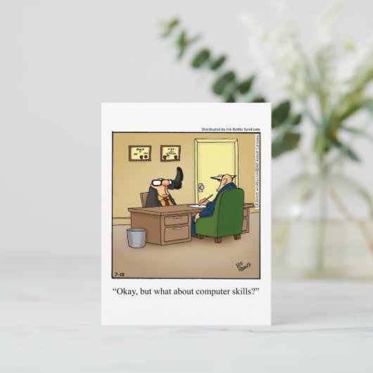 Briefkaart TaakjachtHumor (Staand voorkant)