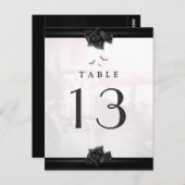 Briefkaart Tafel Kaarten Gothic Halloween Liefde (Voorkant / Achterkant)