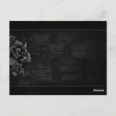 Briefkaart Tafel Kaarten Gothic Halloween Liefde (Achterkant)