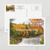 BRIEFKAART, TAHQUAMENON HERFSTEN/HERFST KLEUR BRIEFKAART (Voorkant / Achterkant)