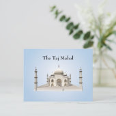 Briefkaart: Taj Mahal Briefkaart (Staand voorkant)