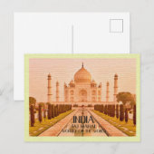  Briefkaart Taj Mahal India (Voorkant / Achterkant)