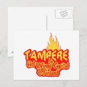 Briefkaart Tampere Hot Wings (Voorkant / Achterkant)
