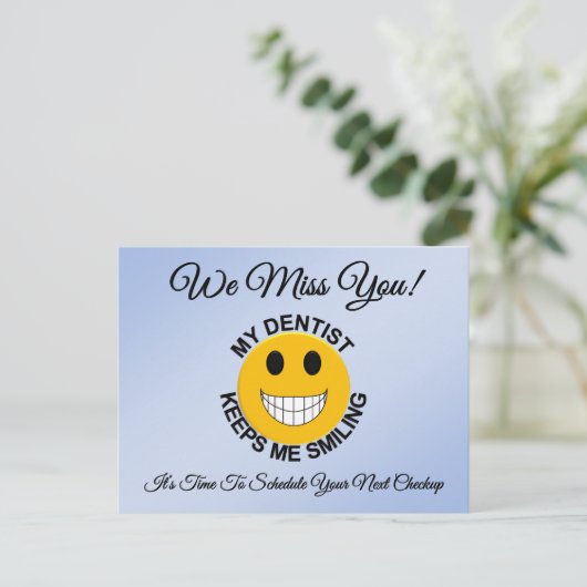 Briefkaart tandheelkundige afhandeling Benoeming H (Staand voorkant)