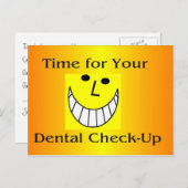 Briefkaart tandheelkundige controle (Voorkant / Achterkant)