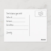 Briefkaart tandheelkundige controle (Achterkant)