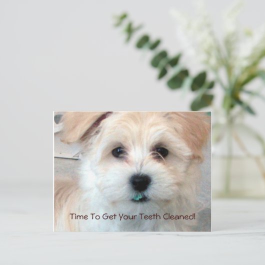 Briefkaart tandherinneringen (Staand voorkant)