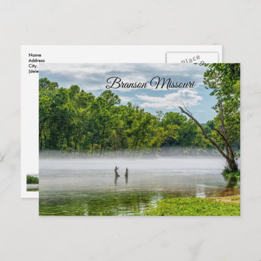 Briefkaart Taneycomo Summer Fog (Voorkant / Achterkant)