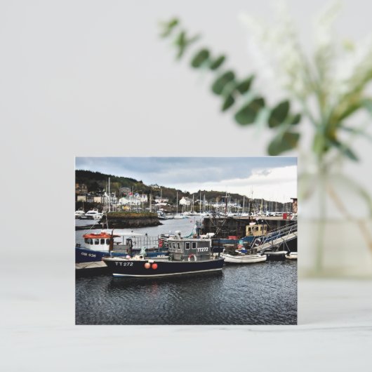 Briefkaart Tarbert Harbour (Staand voorkant)