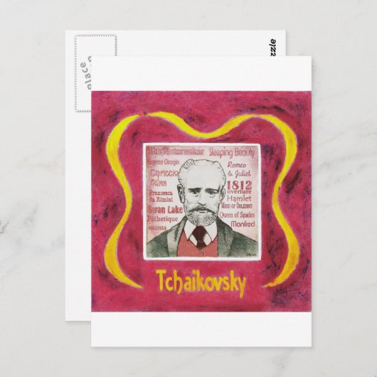Briefkaart Tchaikovsky (Voorkant / Achterkant)
