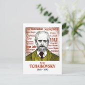 Briefkaart Tchaikovsky (Staand voorkant)