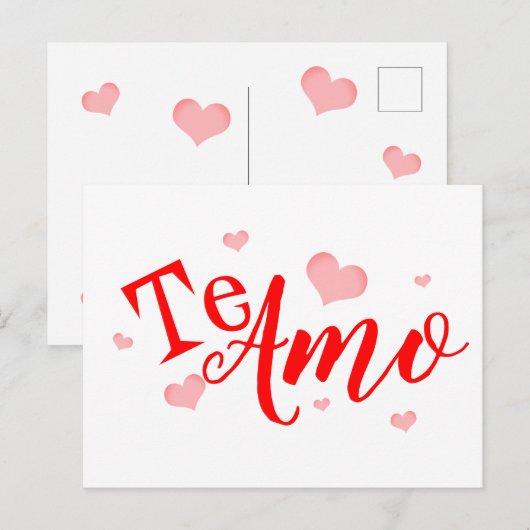 Briefkaart - Te Amo (Voorkant / Achterkant)