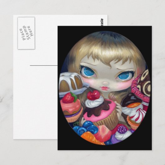 briefkaart "Tea Party Trees" (Voorkant / Achterkant)