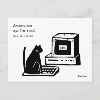 Briefkaart tegen racisme Haiku