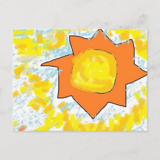 briefkaart tegen zonnekusten (Voorkant)