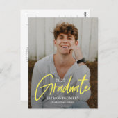 Briefkaart Tekenen Word Editable Color Afstuderen (Voorkant / Achterkant)