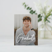 Briefkaart Tekenen Word Editable Color Afstuderen (Staand voorkant)