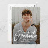 Briefkaart Tekenen Word Editable Color Afstuderen (Voorkant / Achterkant)