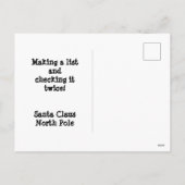 Briefkaart - Tel de dagen tot Kerstmis (Achterkant)