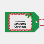 Briefkaart - Tel de dagen tot Kerstmis Cadeaulabel (Voorkant (Horizontaal))