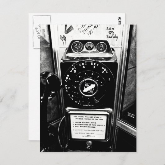  Briefkaart telefoonboekje (Voorkant / Achterkant)