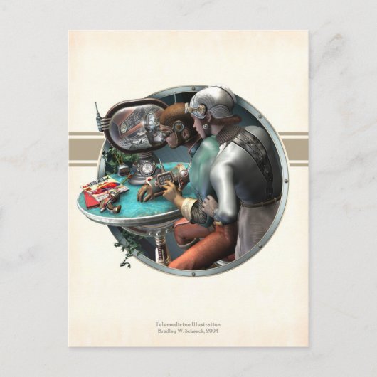 Briefkaart telegeneeskunde (Voorkant)