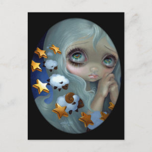 briefkaart "telende schapen"