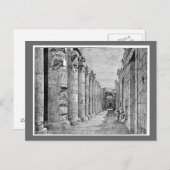 Briefkaart tempel in het oude Egypte (Voorkant / Achterkant)