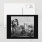 Briefkaart tempel in het oude Egypte (Voorkant / Achterkant)