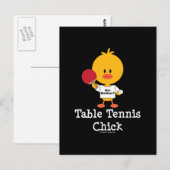 Briefkaart Tennis Chick (Voorkant / Achterkant)