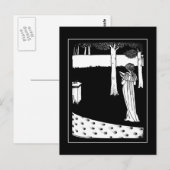  Briefkaart ter illustratie van mevrouw Beardsley (Voorkant / Achterkant)