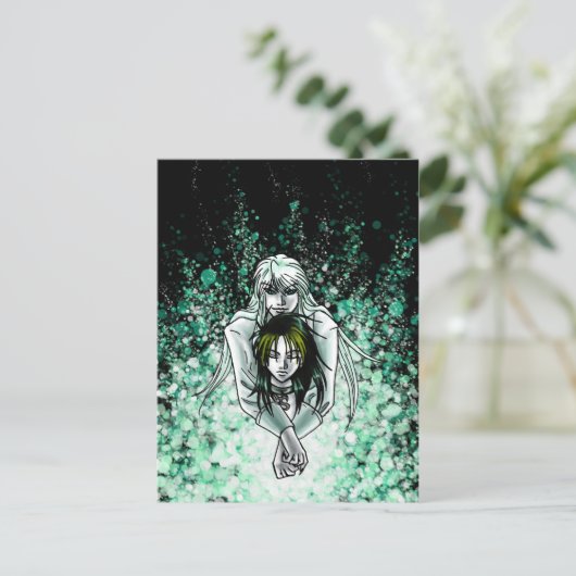 Briefkaart Tetsu en Tadashi (Staand voorkant)