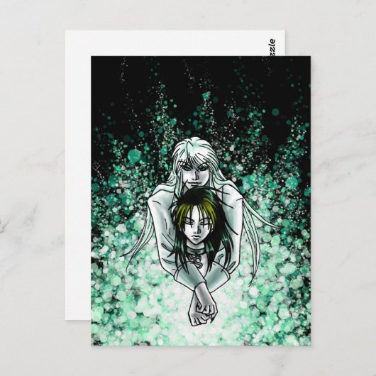 Briefkaart Tetsu en Tadashi (Voorkant / Achterkant)