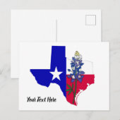 Briefkaart Texas en Bluebonnet (Voorkant / Achterkant)