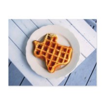 Briefkaart Texas Waffle