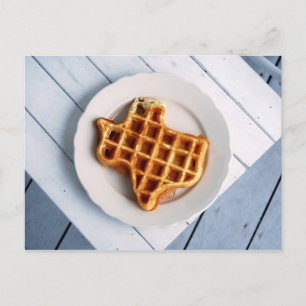 Briefkaart Texas Waffle