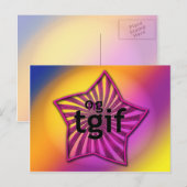 BRIEFKAART tgif (Voorkant / Achterkant)