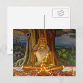 Briefkaart Thailand Buddha afbeelding zeer zeldzaa (Voorkant / Achterkant)
