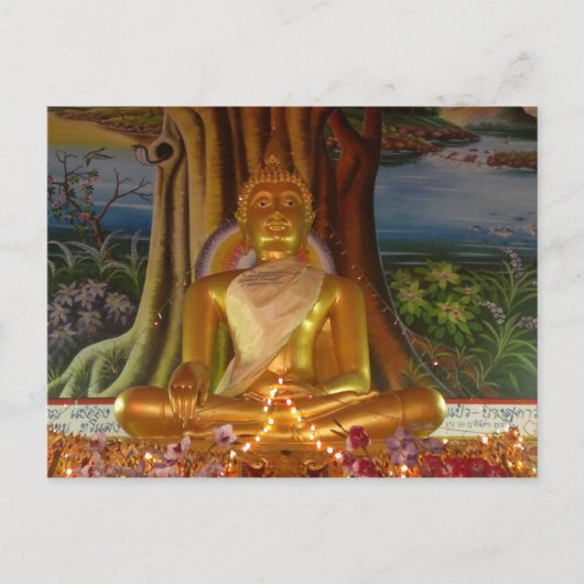 Briefkaart Thailand Buddha afbeelding zeer zeldzaa (Voorkant)