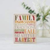 BRIEFKAART - THANKSGIVING (Staand voorkant)