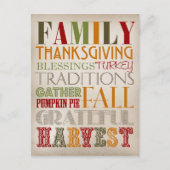 BRIEFKAART - THANKSGIVING (Voorkant)