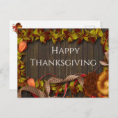 Briefkaart Thanksgiving begroeting (Voorkant / Achterkant)