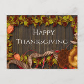 Briefkaart Thanksgiving begroeting (Voorkant)