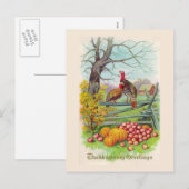 briefkaart "Thanksgiving groeten" (Voorkant / Achterkant)