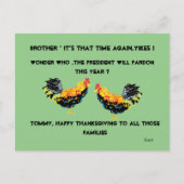 Briefkaart: Thanksgiving Post Kaart (Voorkant)