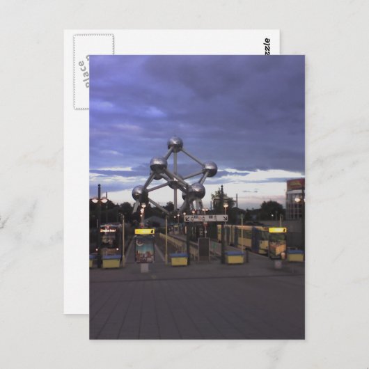 Briefkaart The atomium in Brussels, België (Voorkant / Achterkant)