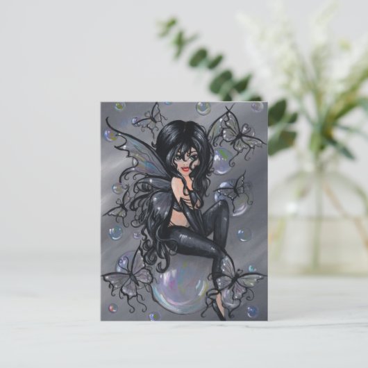 briefkaart "The Black Fairy" (Staand voorkant)