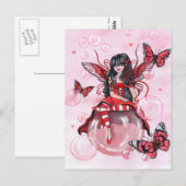 briefkaart "The Crimson Fairy" (Voorkant / Achterkant)
