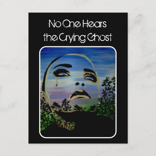 briefkaart 'The Crying Ghost' (Voorkant)
